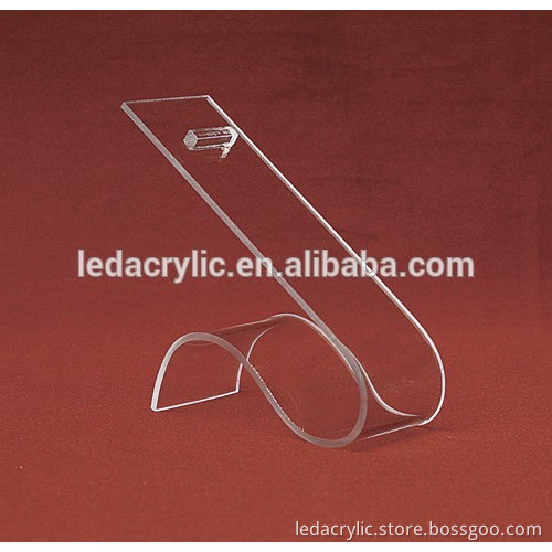 ACRYLIC PLEXIGLAS LUCITE Scroll-Style Shoe Display